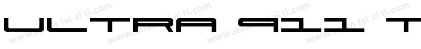 ULTRA 911 TITLE字体转换